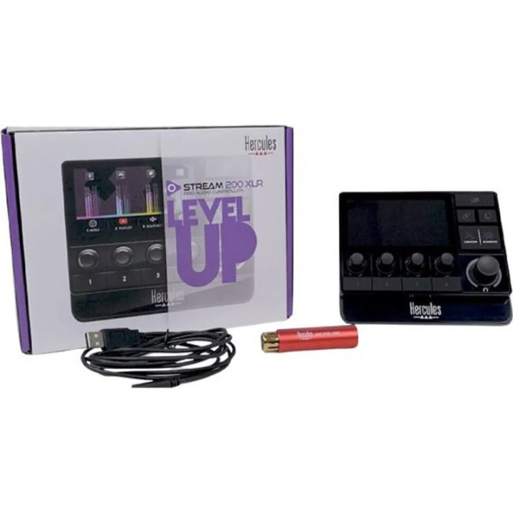 USB zvuková karta pro streamování HERCULES Stream 200 XLR