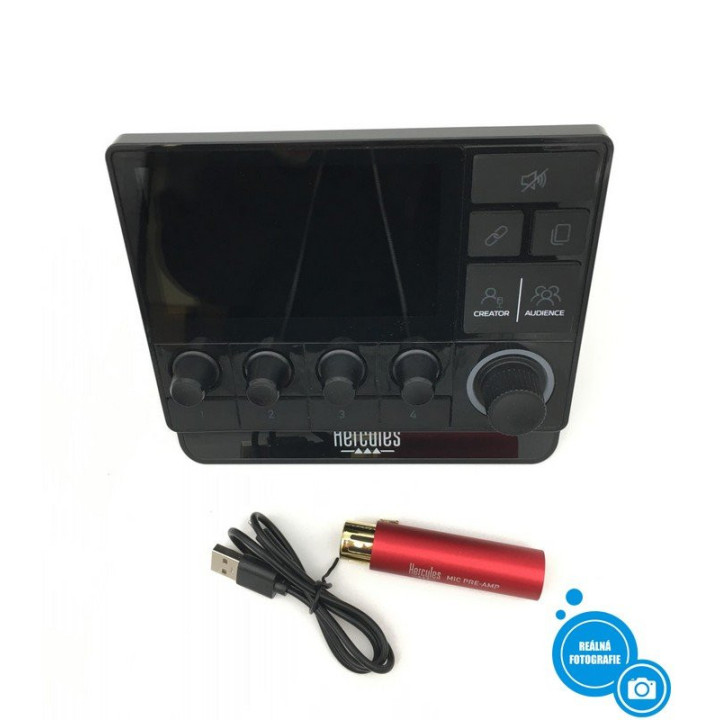 USB zvuková karta pro streamování HERCULES Stream 200 XLR