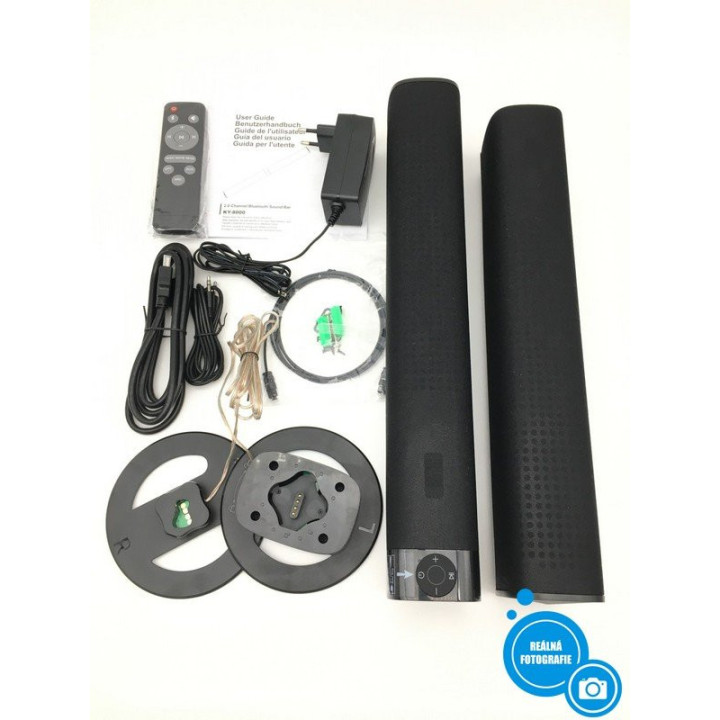 Soundbar 2v1 KY-8000, Bluetooth, 60 W (včetně dálk.ovládání)