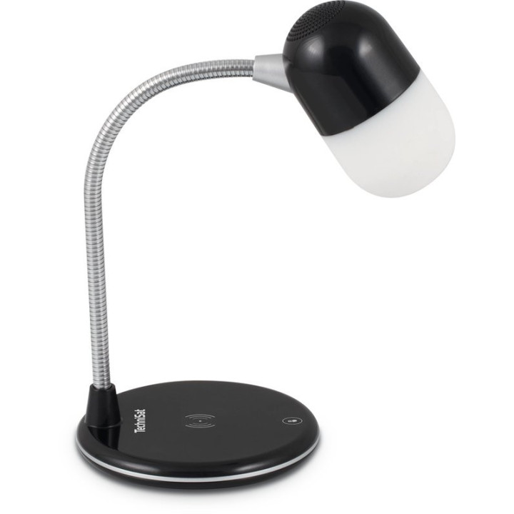 Bluetooth stolní lampa s reproduktorem a nabíjecí stanici VIOLA Tischlampe, 12W, black