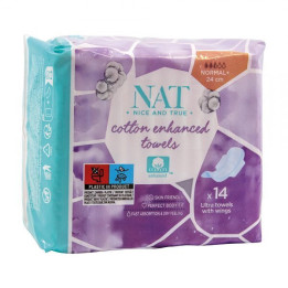 Hygienické vložky NAT iD Light Normal, 14ks