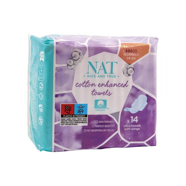 Hygienické vložky NAT iD Light Normal, 14ks