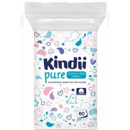 Dětské kosmetické tampóny KINDII Pure, 60ks