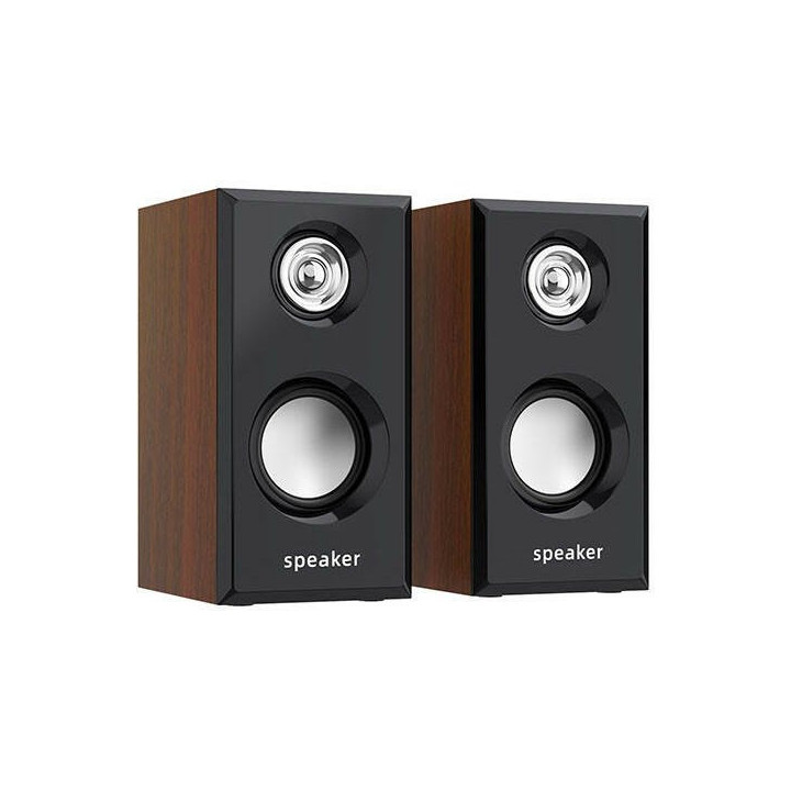 Reproduktory SPEAKER 1014, hnědá, 2x3W