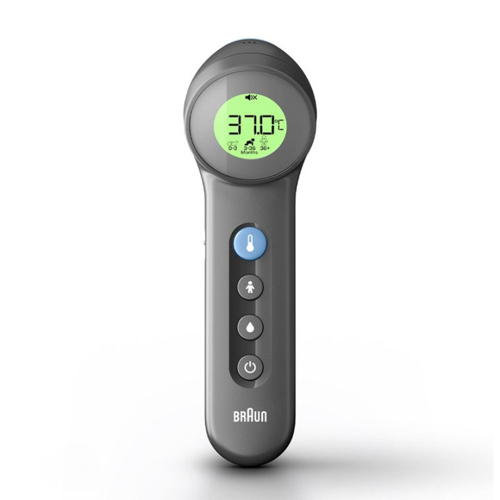 Bezkontaktní teploměr BRAUN Sensian 7 BNT400B, černá