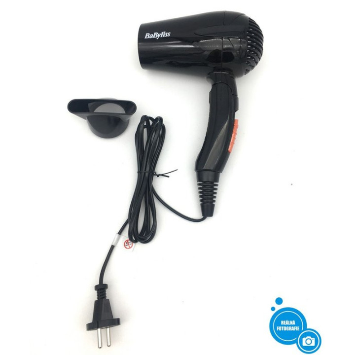 Cestovní vysoušeč vlasů BABYLISS 5344E (S211a), 2000 W, černá