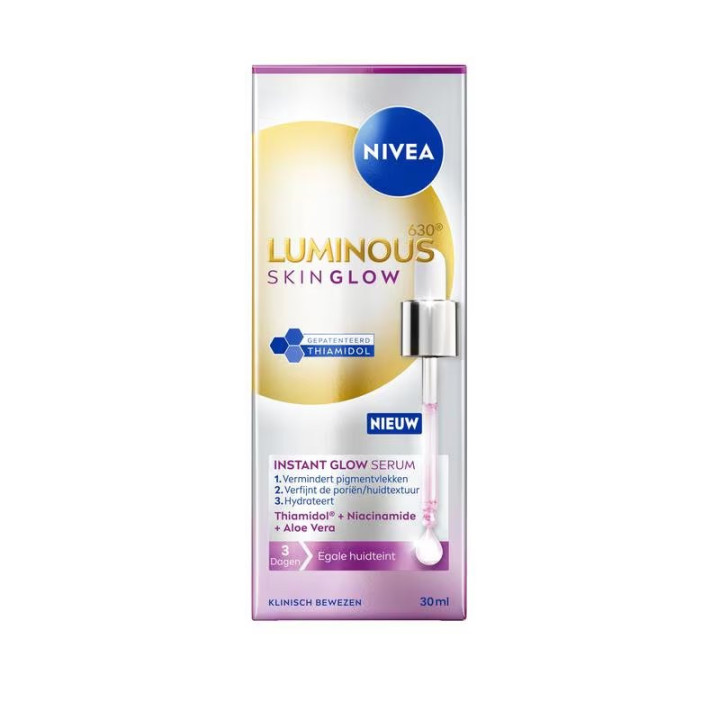 Pleťové sérum NIVEA Luminous Skin Glow Instant Glow, 30 ml