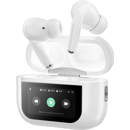 Bluetooth sluchátka s nabíjecím pouzdrem MUSICMAN TWS ANC In-Ear Pro BT-X72, bílá