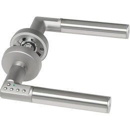 Elektronická klika na dveře YALE Code Handle Y027, pravá, stříbrná