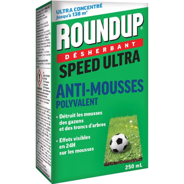 Přípravek na hubení mechu ROUNDUP Speed Ultra Anti-Mousses Polyvalent RM0USS250D, 250 ml