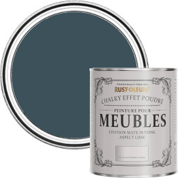 Matná omyvatelná barva na nábytek RUST-OLEUM Meubles, odstín Bleu du Soir, 750ml