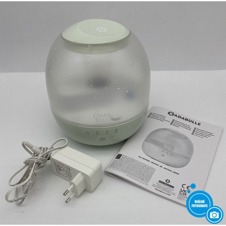 Zvlhčovač vzduchu se světlem BADA BULLE B047002, 12W, 2l