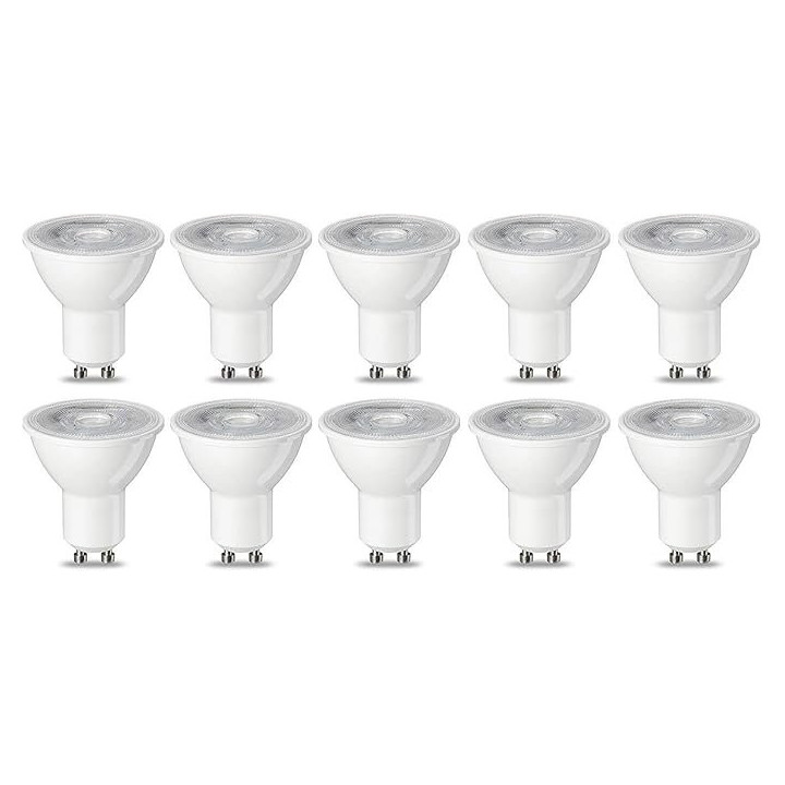 LED žárovky AMAZON BASICS B072L36BXX-D, GU10, 4,7 W (50 W), 10 ks