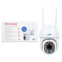 Bezpečnostní WiFi kamera PNI IP440, 4MP, bílá