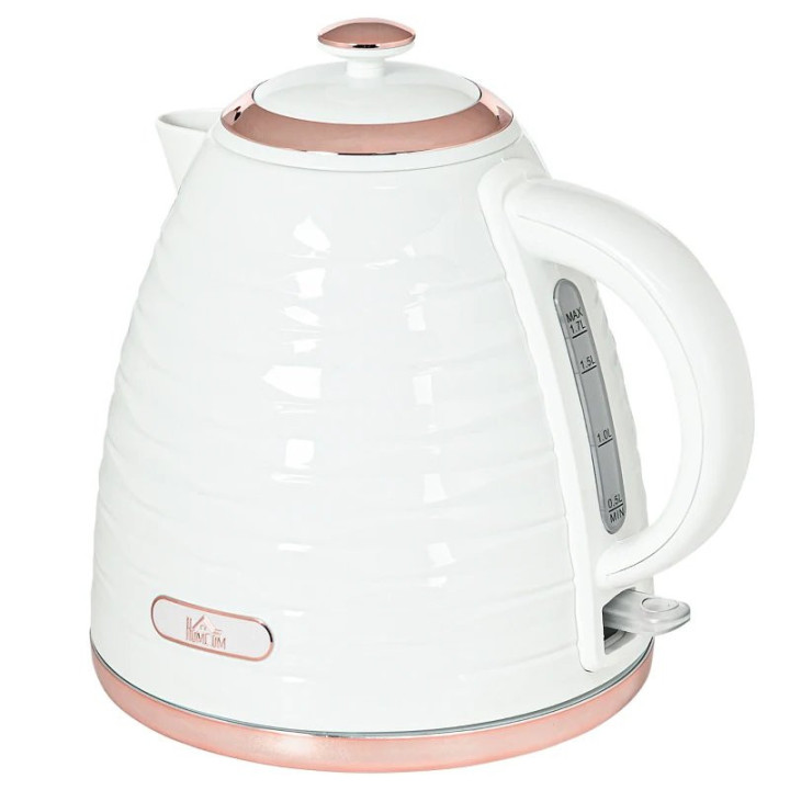 Rychlovarná konvice HOMCOM 800-162V90CW, 2200 W, bílá
