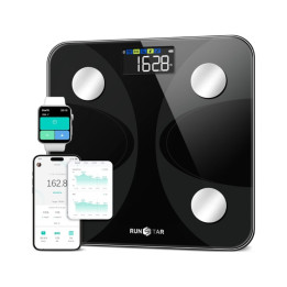 Osobní váha RUNSTAR FG2431WB, nosnost 180 kg, černá