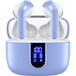 Bluetooth sluchátka s nabíjecím pouzdrem X08, modrá
