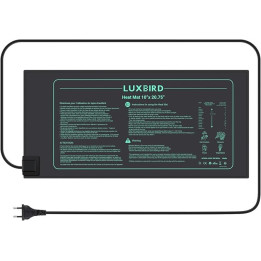 Vyhřívací podložka LUXBIRD Heat Mat, 52.5 x 25.5 cm, 21 W, černá