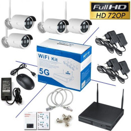 Kamerový systém LEOVIN Wi-Fi Kit B07YBFVSVK, Full HD, 4 kamery