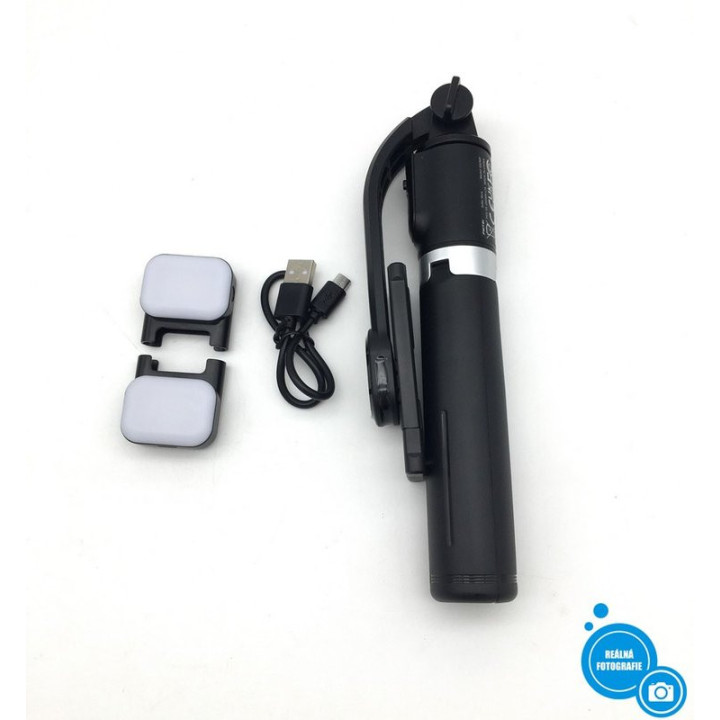 Selfie tyč PNITRI s dálkovým ovladačem Selfie Stick Tripod Q02MP, 114 cm