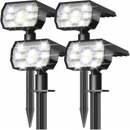 Solární venkovní osvětlení NYMPHY Solar Outdoor Lights Cool White, 4 ks