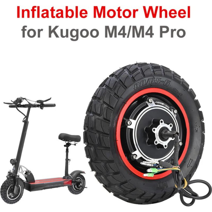 Náhradní zadní kolo LIXADA pro elektrickou koloběžku KUGOO M4/M4 Pro48 V, 500 W