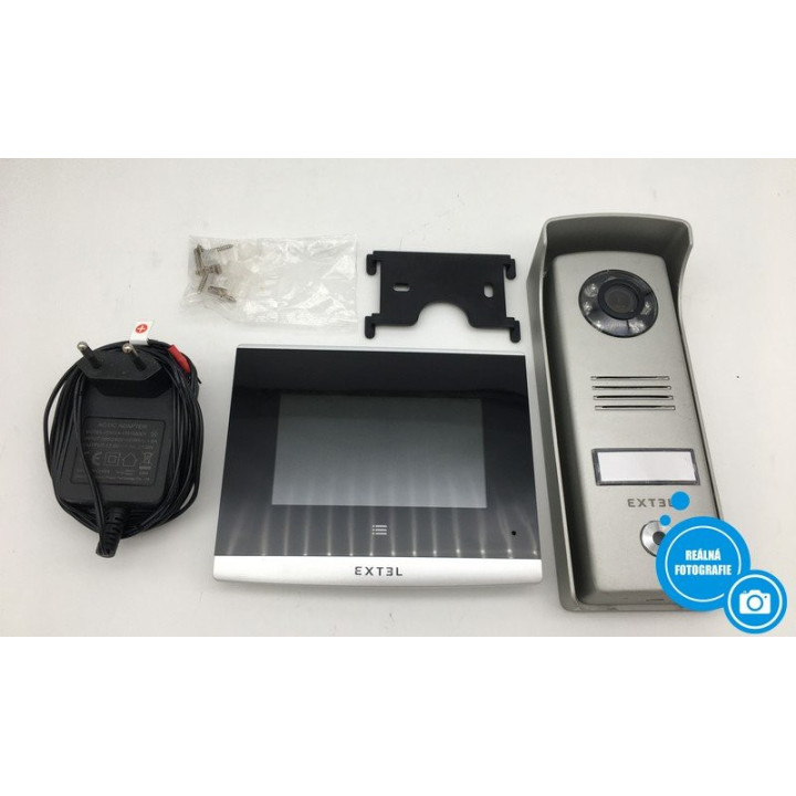 Zvonek s kamerou EXTEL Compact, 4palcový monitor, 2vodičový, 6 melodií, noční