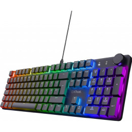 RGB klávesnice GX TRUST Torix GXT 866 (24912), QWERTY, Francouzské rozložení, černá