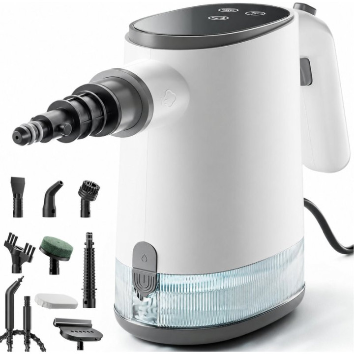 Parní čistič Steam Cleaner SG-SC201, 1200 W, 650 ml, bílá