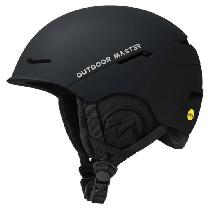 Lyžařská helma OUTDOORMASTER Mips OM-HS 688, vel. S, (51-54 cm), matná černá