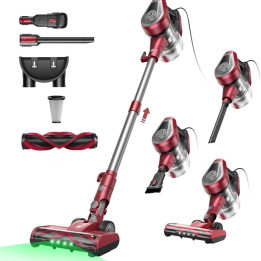 Elektrický tyčový vysavač BLITZ C8 Series, 240 V, červená