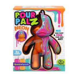 Kreativní dětská sada SILVERLIT Pour Palz Animaux Néon 54174, 3 x 40 ml, 5+, oranžová