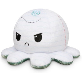 Oboustranná plyšová hračka TEETURTLE Reversible Plushies Chalkboard + Notebook, Chobotnice