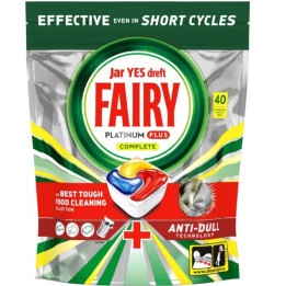 Kapsle do myčky FAIRY Platinum Plus All In One, 40 ks