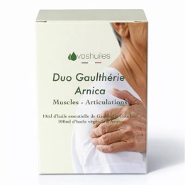 Sada olejů pro masáž svalů VOSHUILES Duo Gaulthérie Arnica