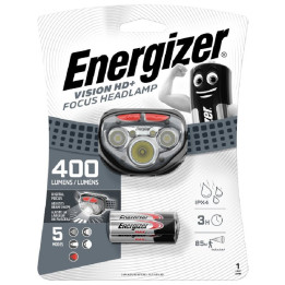 Čelovka ENERGIZER Vision HD+ Focus Headlamp, 400 lm, černá