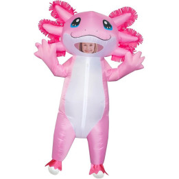 Nafukovací kostým pro děti Cute & Bright Axolotl AX-KD, 120-150 cm, růžová