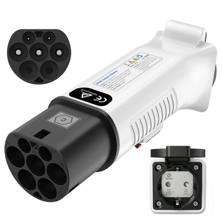 Nabíjecí adaptér RAMTOUCH EVSE Output EVYD-Adapter-EU, type 2 MAle Pug, 3,68 kW