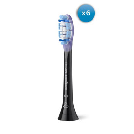 Náhradní hlavice na zubní kartáček PHILIPS Sonicare G3 (HX9056/88), 6 ks, černá