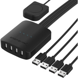 USB přepínač SABRENT USB-USS4, USB 2.0, pro 4 počítače