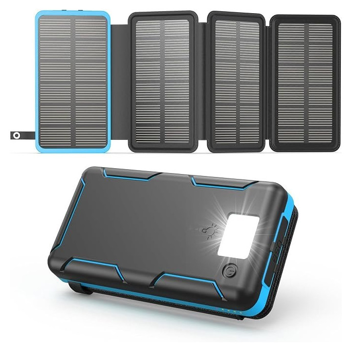 Solární powerbanka A ADDTOP HI-S025, 25 000 mAh, 15 W