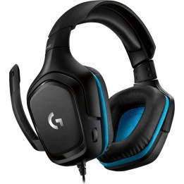 Drátová herní sluchátka LOGITECH G432, černá