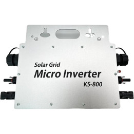 Mikroinvertorový měnič Solar Grid KS-800, 800 W, stříbrná
