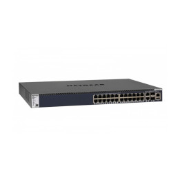 Síťový přepínač NETGEAR M4300-28G (GSM4328S-100NES), 150 W, 1U, černá