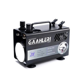 Airbrush kompresor GAAHLERI Dual Drive GT-918, 1/5 HP, černá