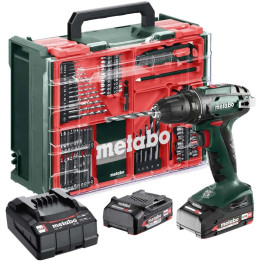 AKU šroubovák METABO BS 18 Quick, 18 V (včetně 2x AKU baterie, nabíječky a příslušenství)