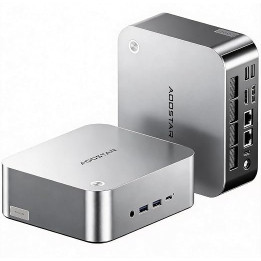 Mini PC AOOSTAR MACO, AMD Ryzen 7, 24GB RAM, 1 TB SSD, Silver