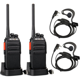 Vysílačky RETEVIS RT24 (PMR446), 0,5 W, 2 ks, černá
