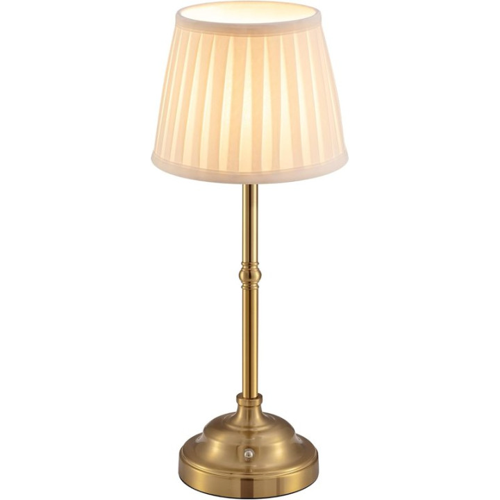 LED dobíjecí stolní lampa 4000 mAh, 3 W, zlatá
