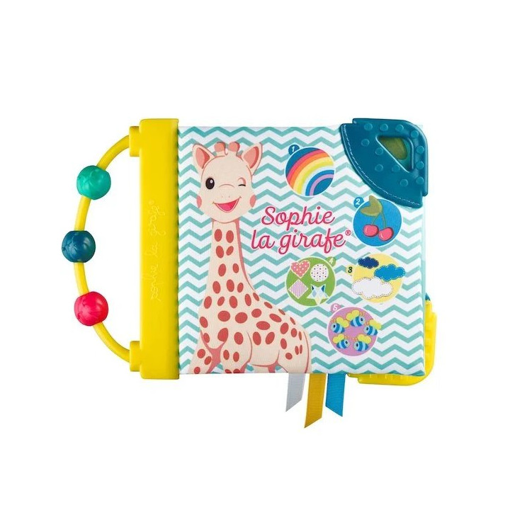 Interaktivní látková knížka SOPHIE LA GIRAFE Livre d’éveil 230803, od 3 měsíců
